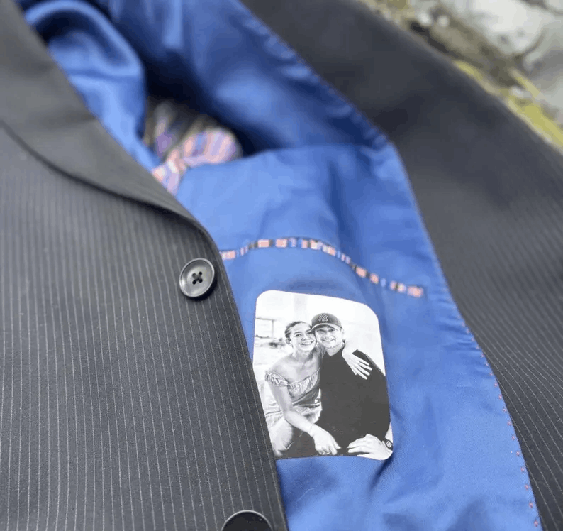 Nœud Papillon Élégant avec Photo Personnalisée à l’Intérieur