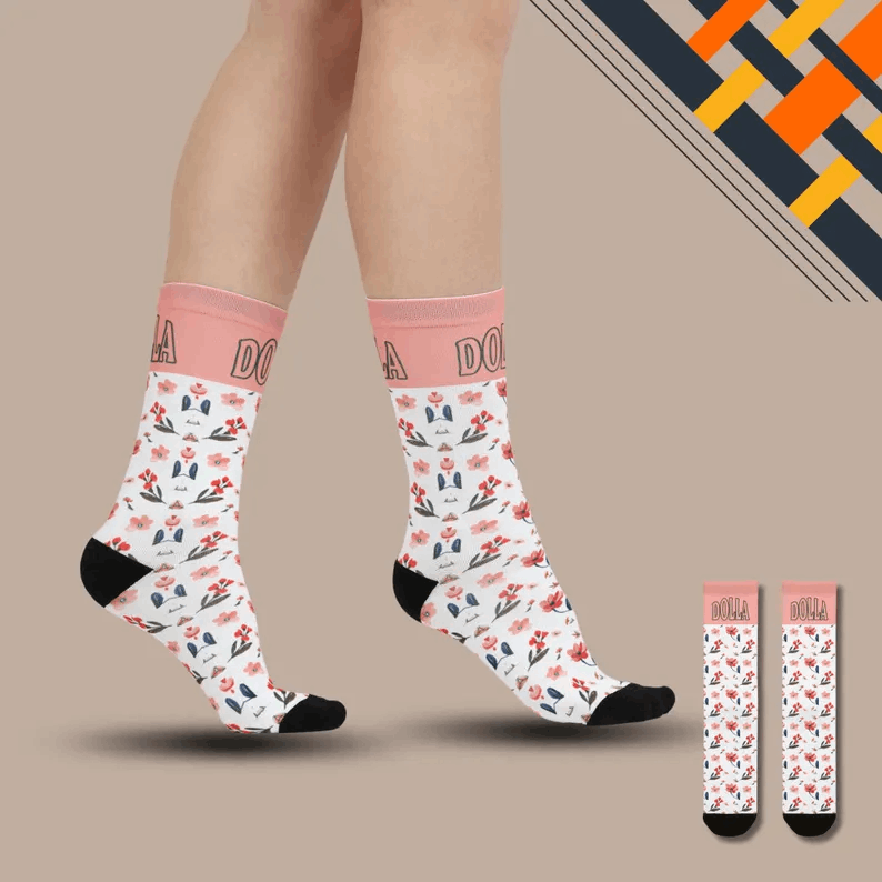 Chaussettes personnalisées prénom – Cadeau original & fun