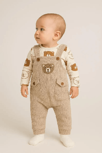 Salopette Bébé Tricotée à la Main – Confort et Style pour Toutes Saisons