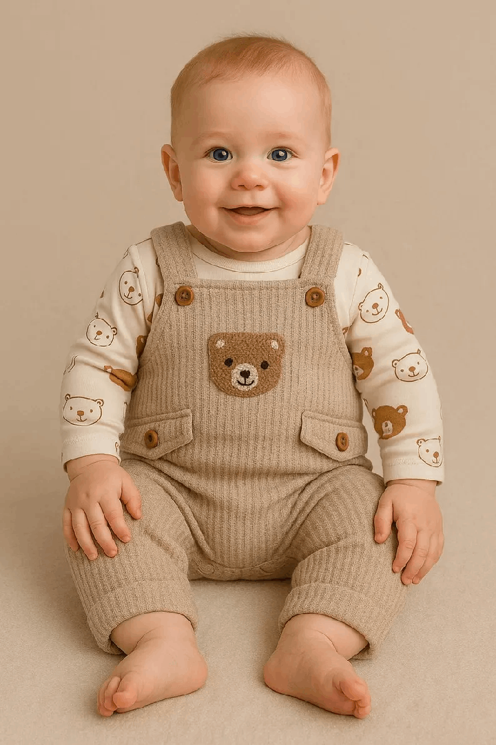 Salopette Bébé Tricotée à la Main – Confort et Style pour Toutes Saisons