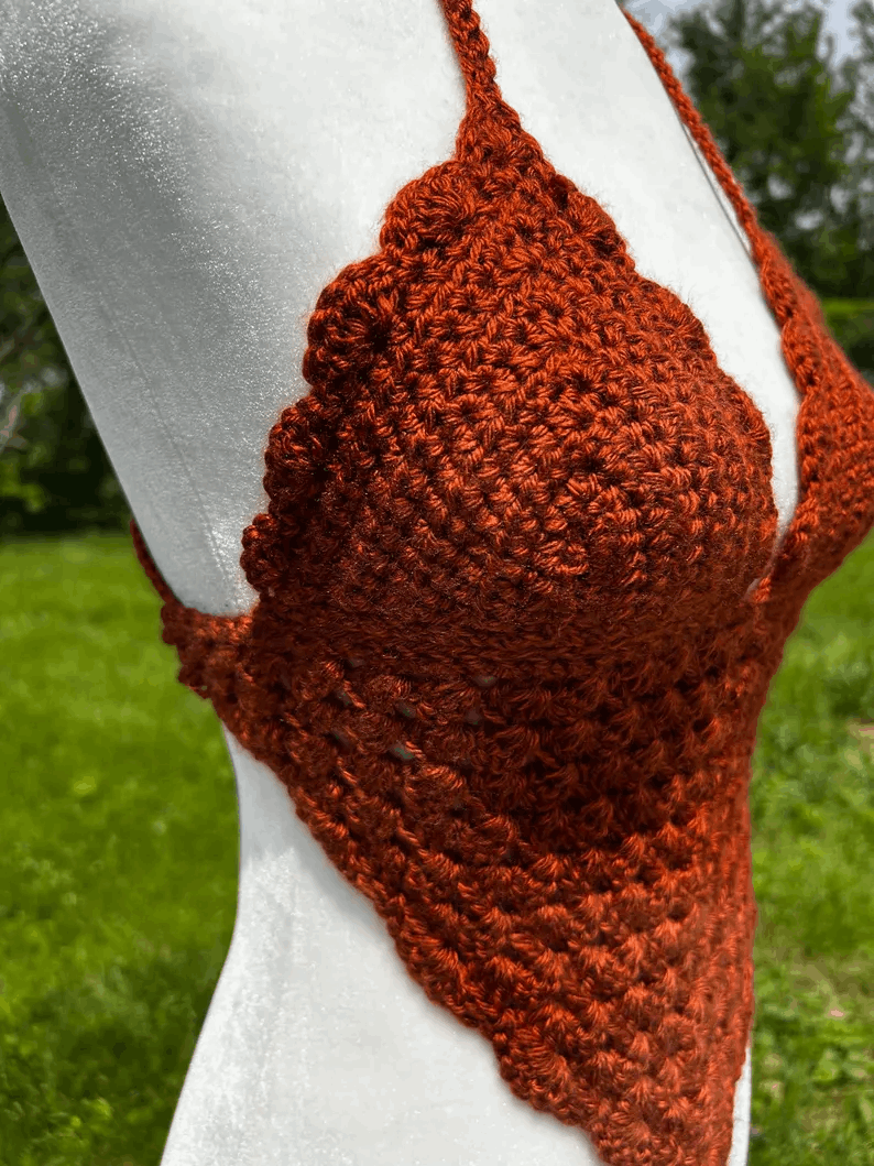 Crochet Top, Crochet Bikini Top, Crochet Halter Top, Festival Top
