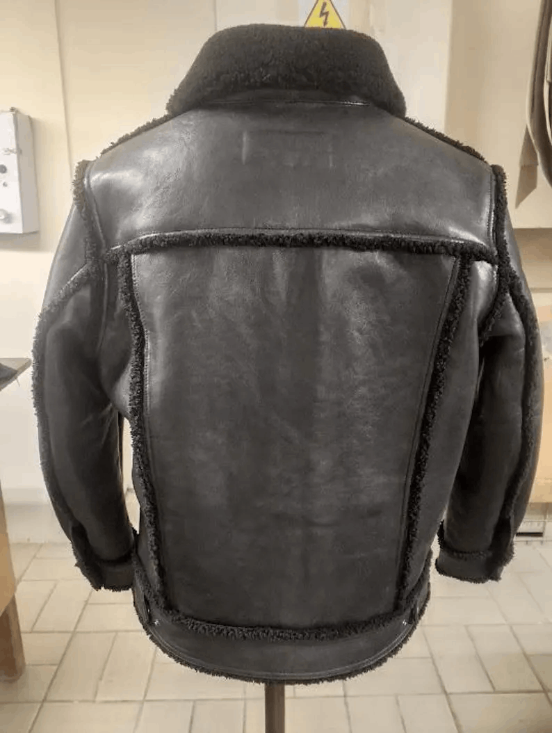 Custom Mens Leather Jacket|Personalized Slim Fit Biker Winter Leather Jacket|Collared Racer Jacket Multi Pockets|Halloween Gift,Gift for him