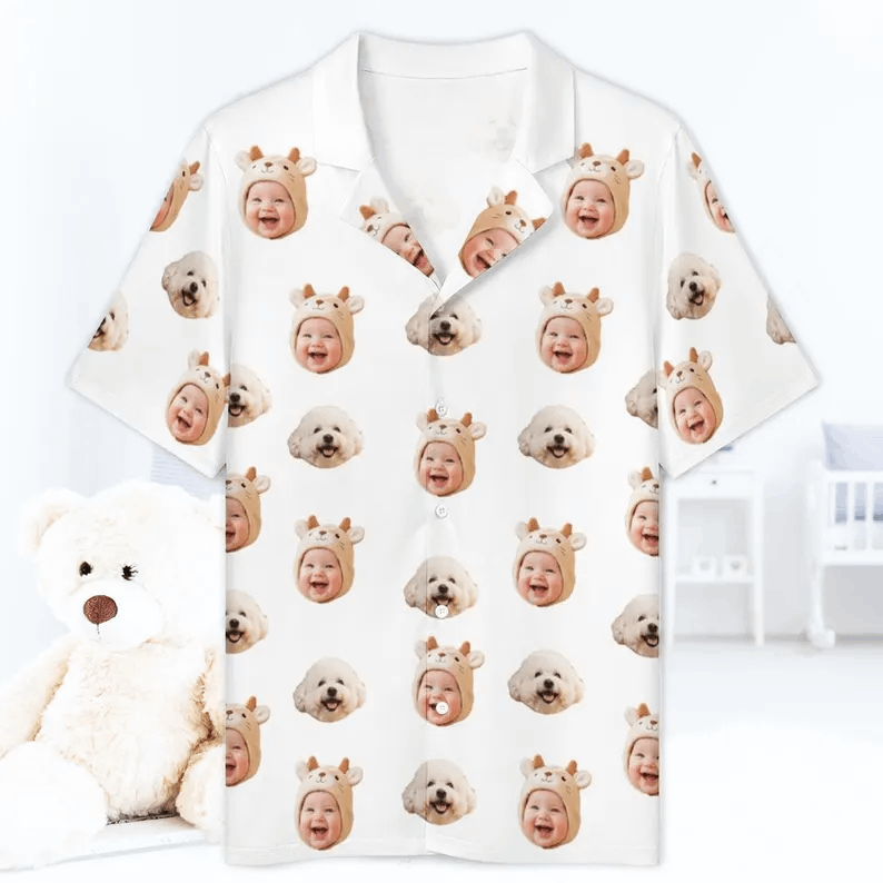 Pyjama Visage Personnalisé – Confort Unique et Look Fun