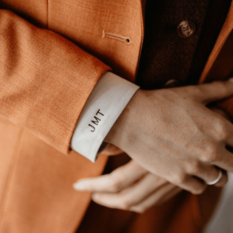 Customized Men's Suit | Personalized Tailored Fit Suit with Embroidered Name | Wedding Suit | Groomsmen suit | Made to Measure Suit