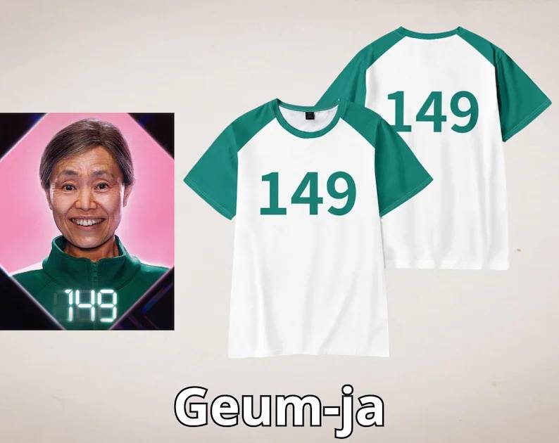 T-shirt Personnalisé Numéro – Style “Squid Game”