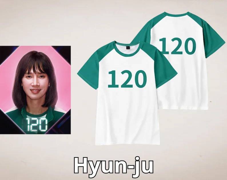 T-shirt Personnalisé Numéro – Style “Squid Game”