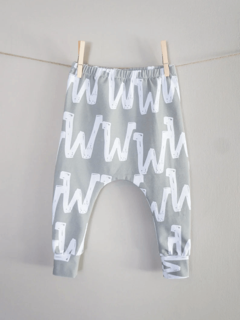 Personalized Leggings - Unisex Baby/Toddler/Kids Custom name leggings/harem pants, PERSONALIZED, made to order